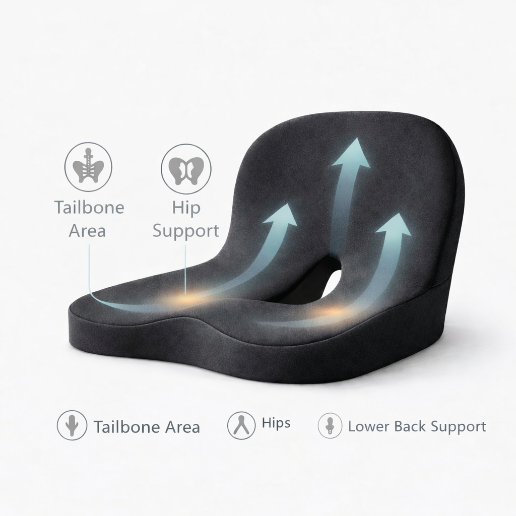 Nayrexa Tailbone Relief Seat Cushion