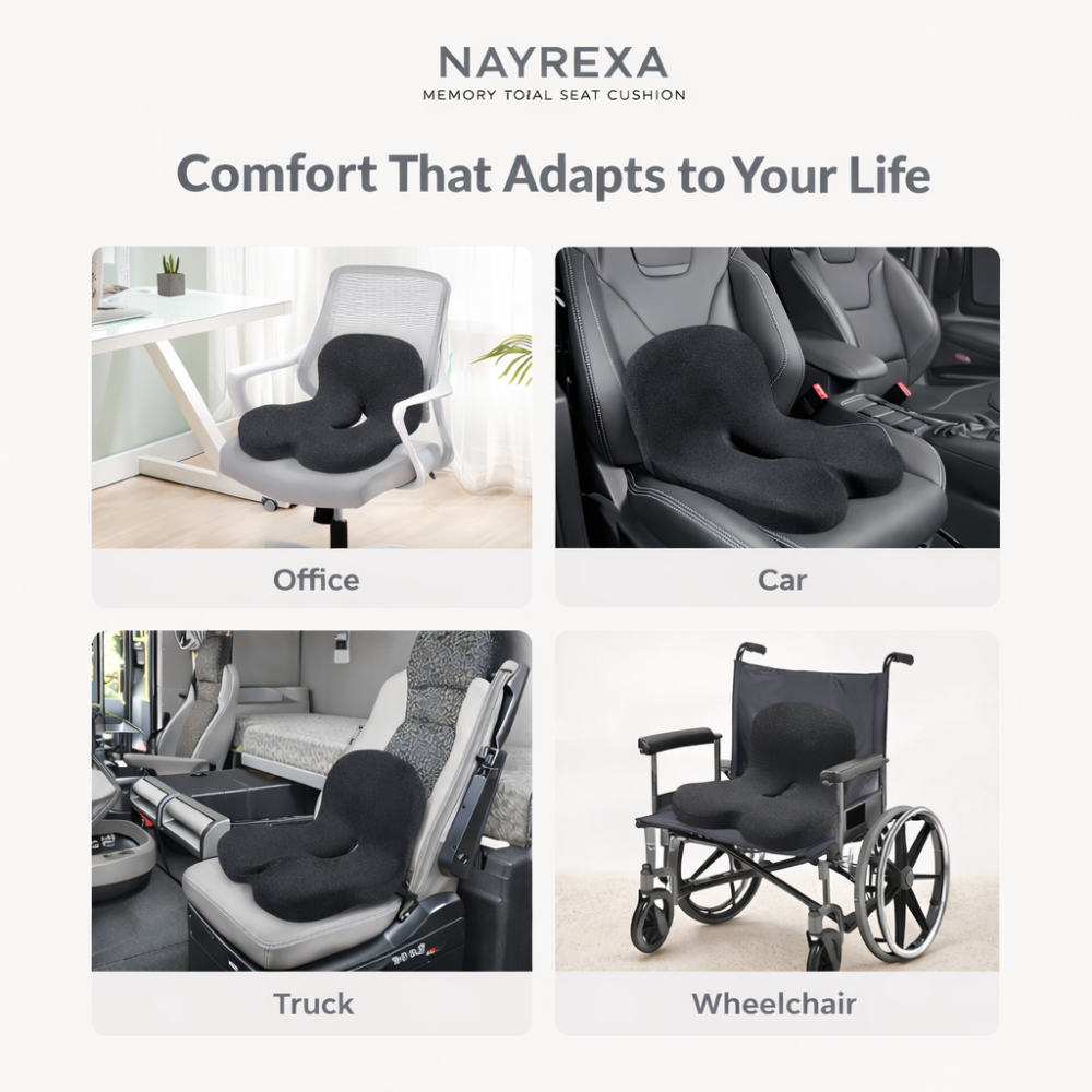 Nayrexa Tailbone Relief Seat Cushion
